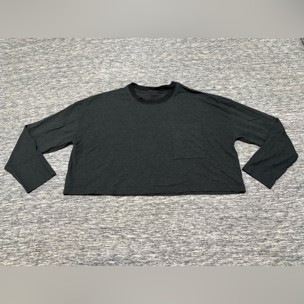 Lululemon Cropped Long Sleeve T Shirt Size L/XL